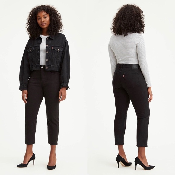 Levi’s Wedgie Fit Straight Jeans in Black Heart Size 28 - Picture 6 of 14